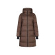Trolle Projects Long Goose Down Jacket Female 2.0 - Terra Brown