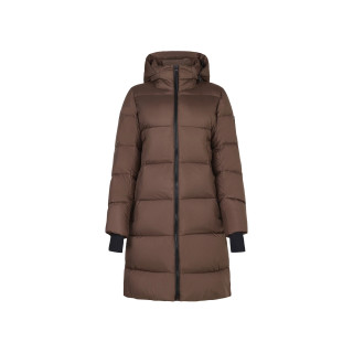 Trolle Projects Long Goose Down Jacket Female 2.0 - Terra Brown
