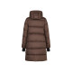 Trolle Projects Long Goose Down Jacket Female 2.0 - Terra Brown