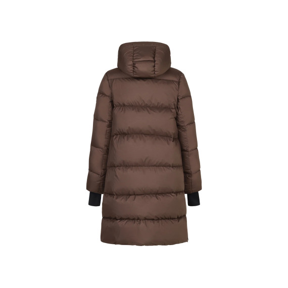 Trolle Projects Long Goose Down Jacket Female 2.0 - Terra Brown