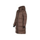 Trolle Projects Long Goose Down Jacket Female 2.0 - Terra Brown