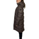 Trolle Projects Long Goose Down Jacket Female 2.0 - Terra Brown