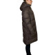 Trolle Projects Long Goose Down Jacket Female 2.0 - Terra Brown