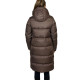 Trolle Projects Long Goose Down Jacket Female 2.0 - Terra Brown